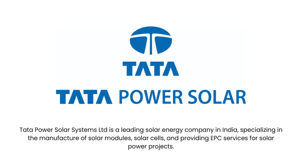 Tata Power Solar Systems Ltd- Top 10 WaterTech Startups in india