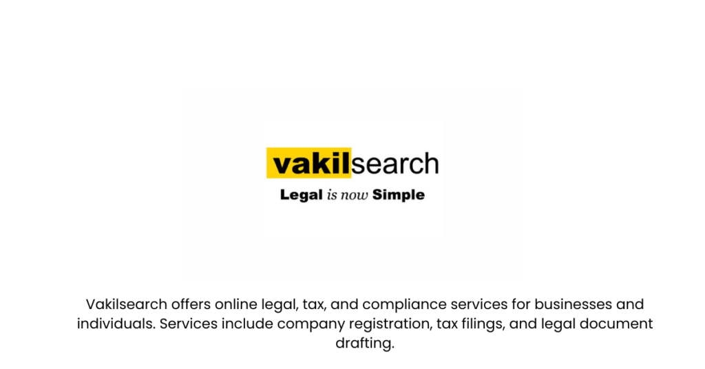 Vakilsearch- Top 10 Legal Services Startups in India