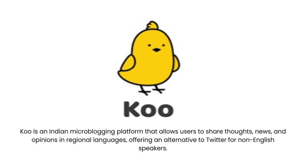 Koo- Top 10 Social Media Startups in india