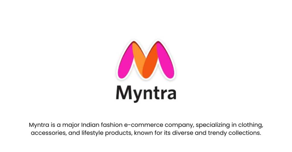 Myntra- Top 10 E-commerce Startups in India