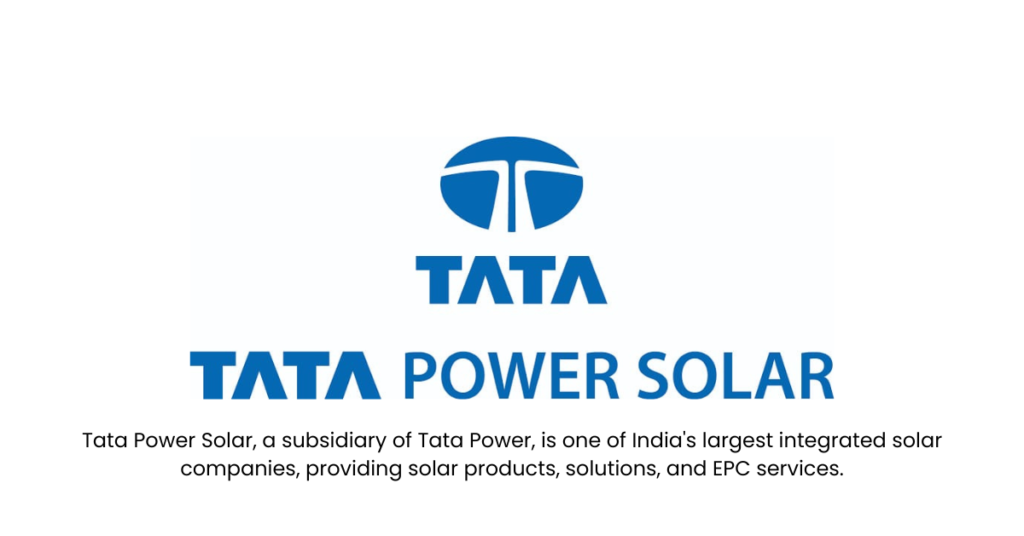 Tata Power Solar- Top 10 Renewable Energy Startups in india