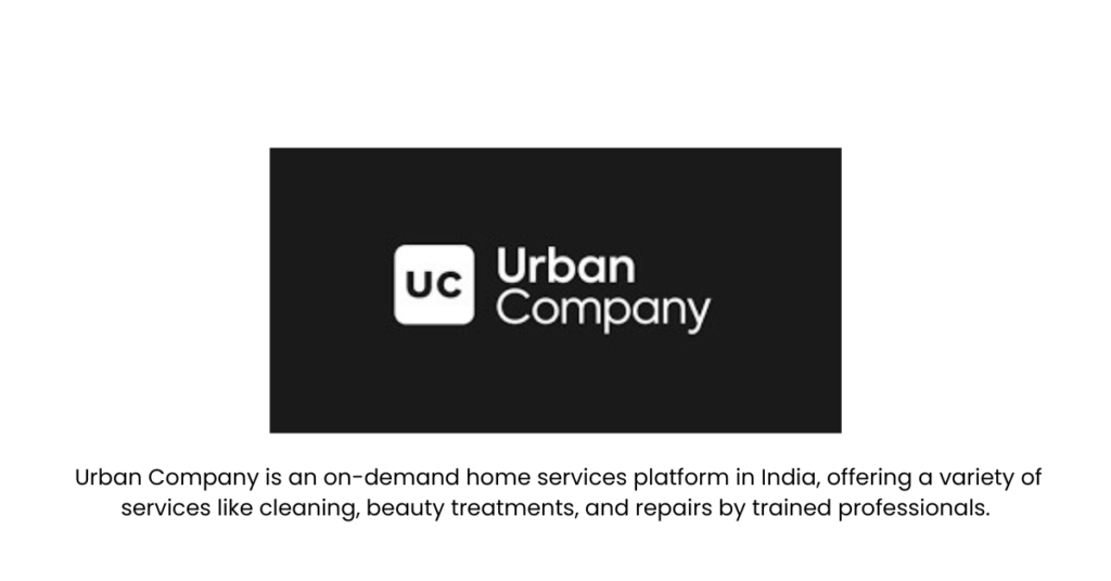 Urban Company- Top 10 E-commerce Startups in India